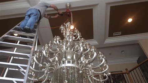 How do you hook up a chandelier?